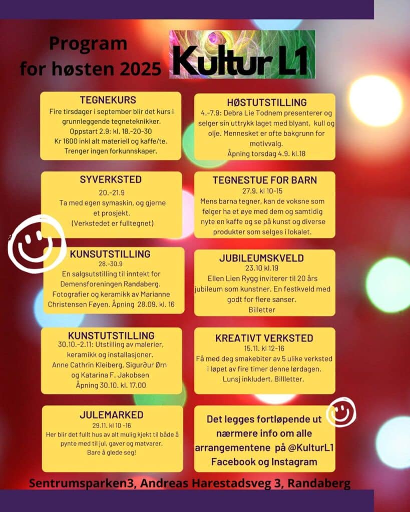 Sesongprogram høsten 2025 - Kultur L1